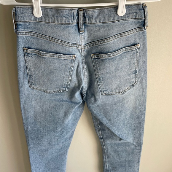 Agolde Merrel Mid-Rise Slim Straight Jeans - Light Wash Astray - Size 25 - Picture 14 of 15